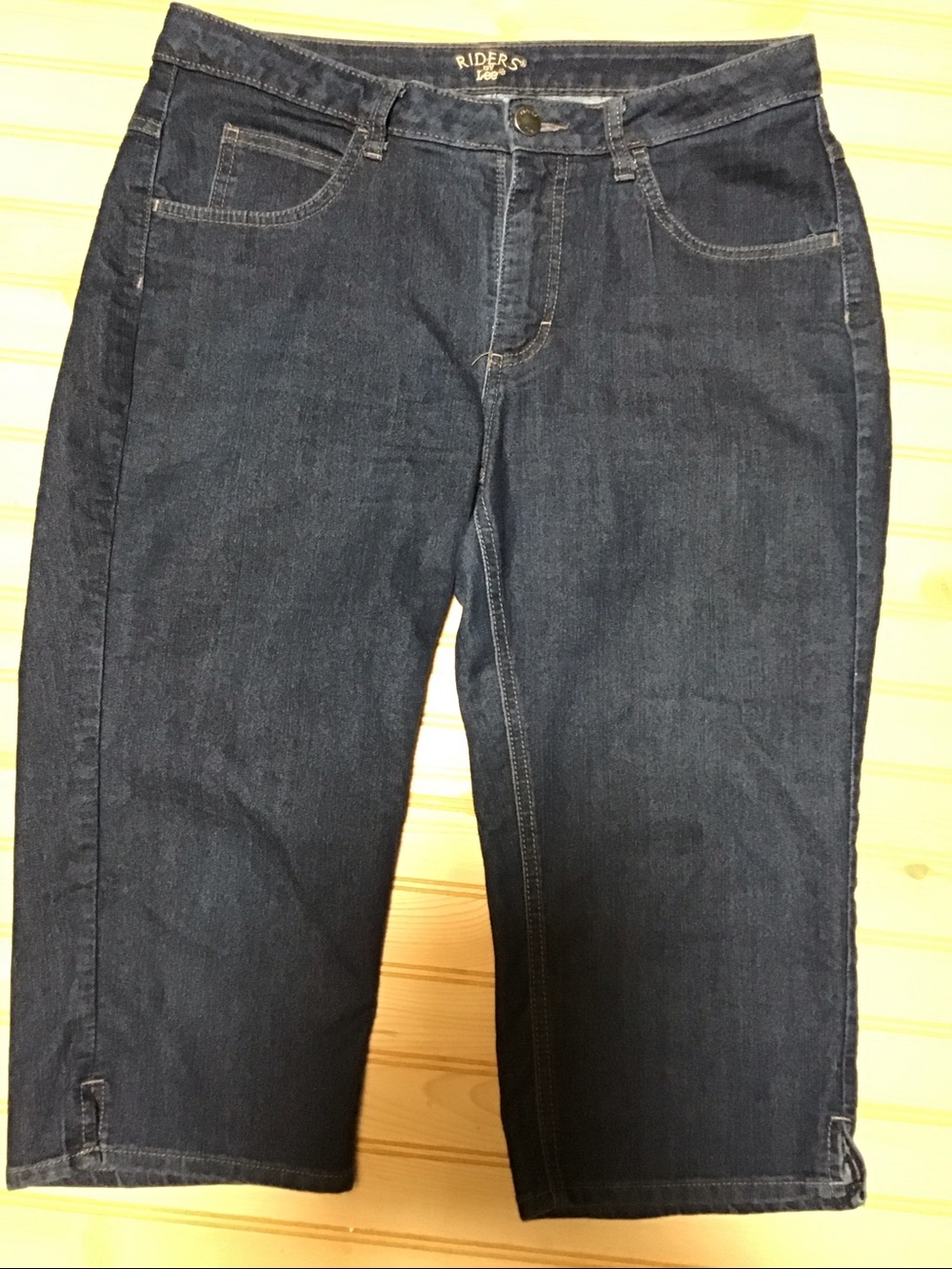 Riders by Lee Dark Blue Cropped Denim  Size 12